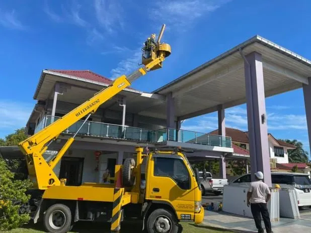 Solar installation at a residence in Bukit Jawi, Penang